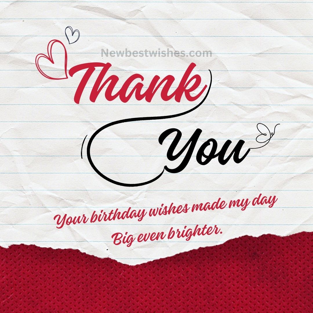 60 Unique Thank You Message For Birthday Wishes 2024