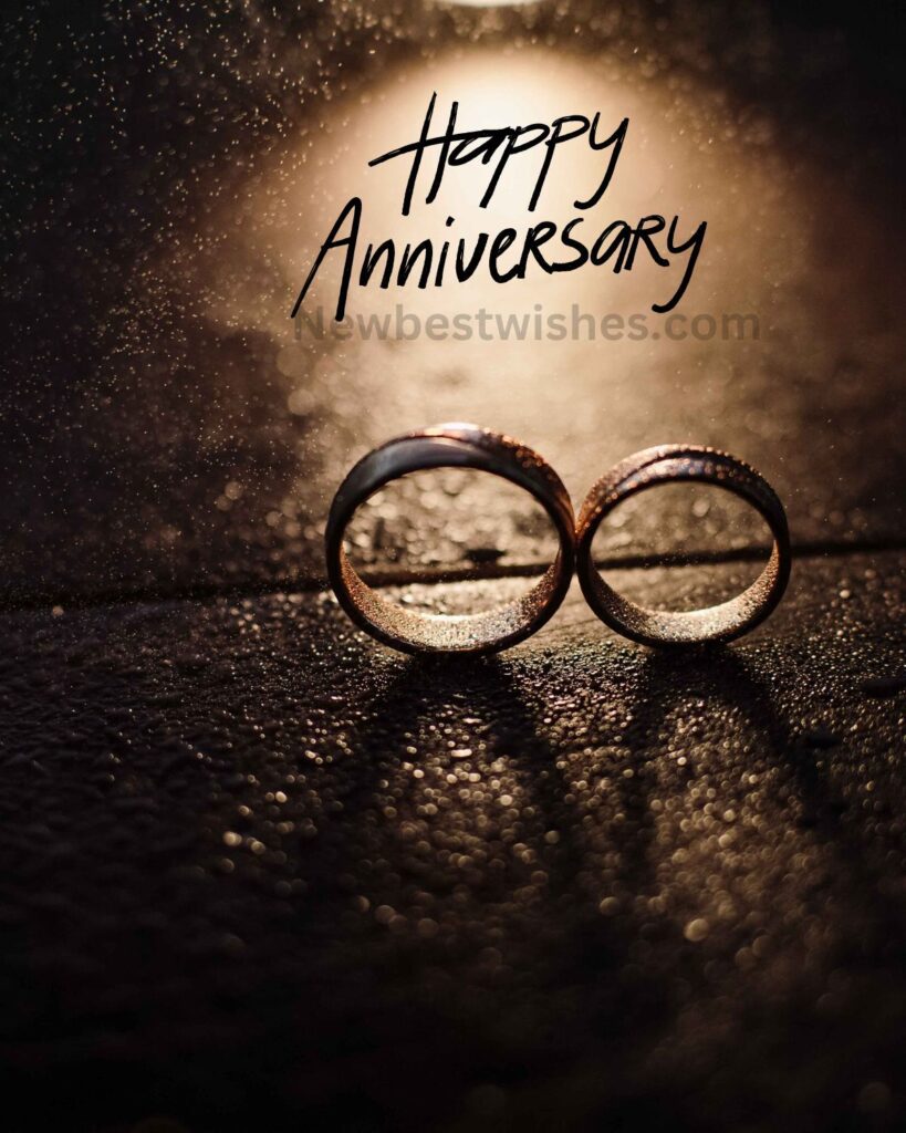 Happy Wedding anniversary Images with ring