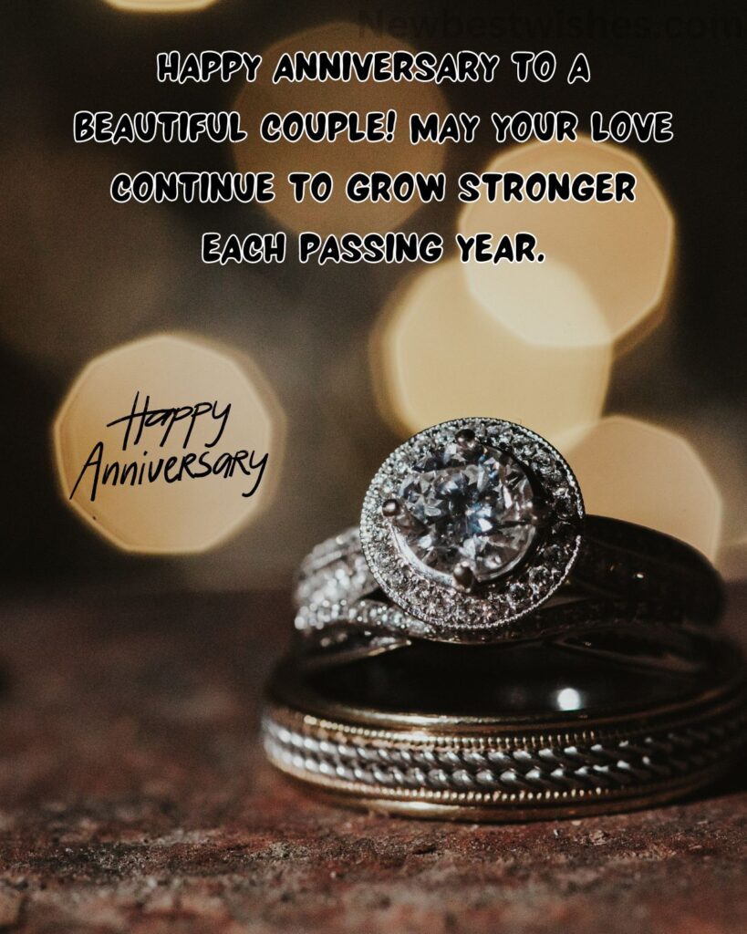 Wedding anniversary wishes for sister and brother in law with ring 